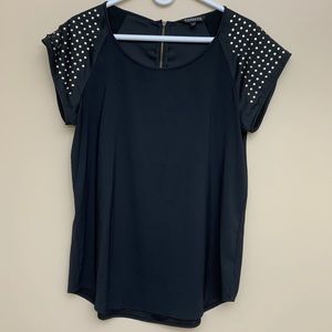 Express blouse with studded sleeve